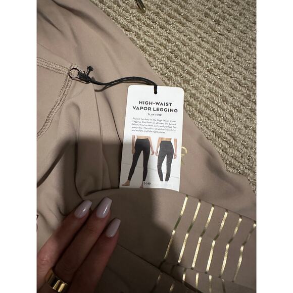 Alo High Waisted Vapor Legging in Spark Gravel XS NWT - Picture 4 of 4
